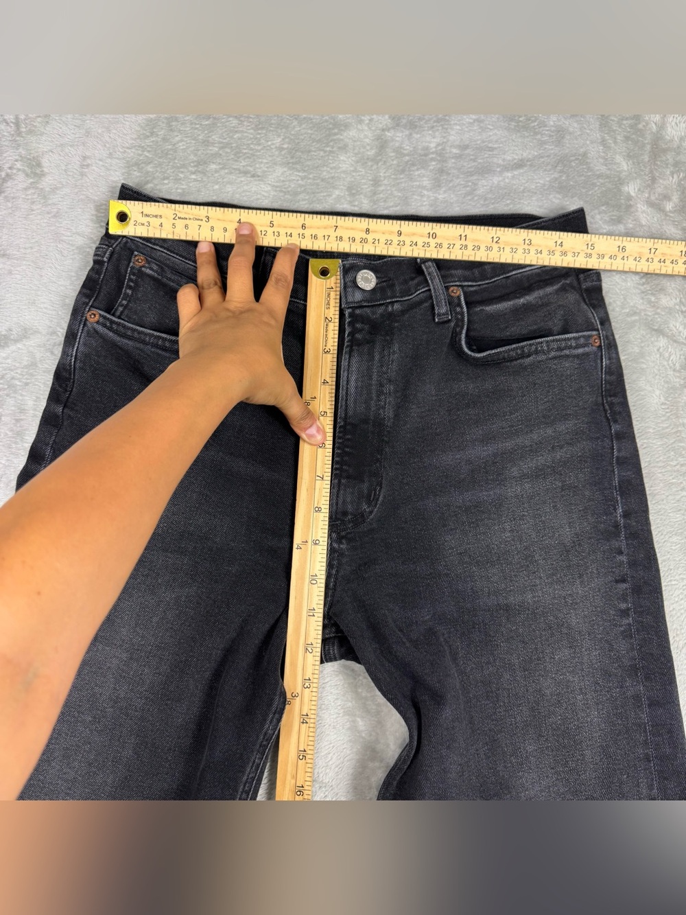 AGOLDE Los Angeles black wash jeans sz 30 - Picture 4 of 11